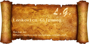 Lenkovics Gilgames névjegykártya